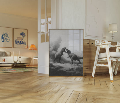 Prehistoric Battle Titans Poster