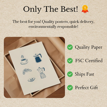 Morning Coffee Ritual Art Poster