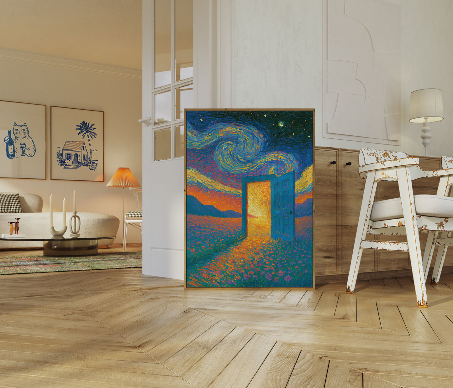 Sternennacht-Türposter