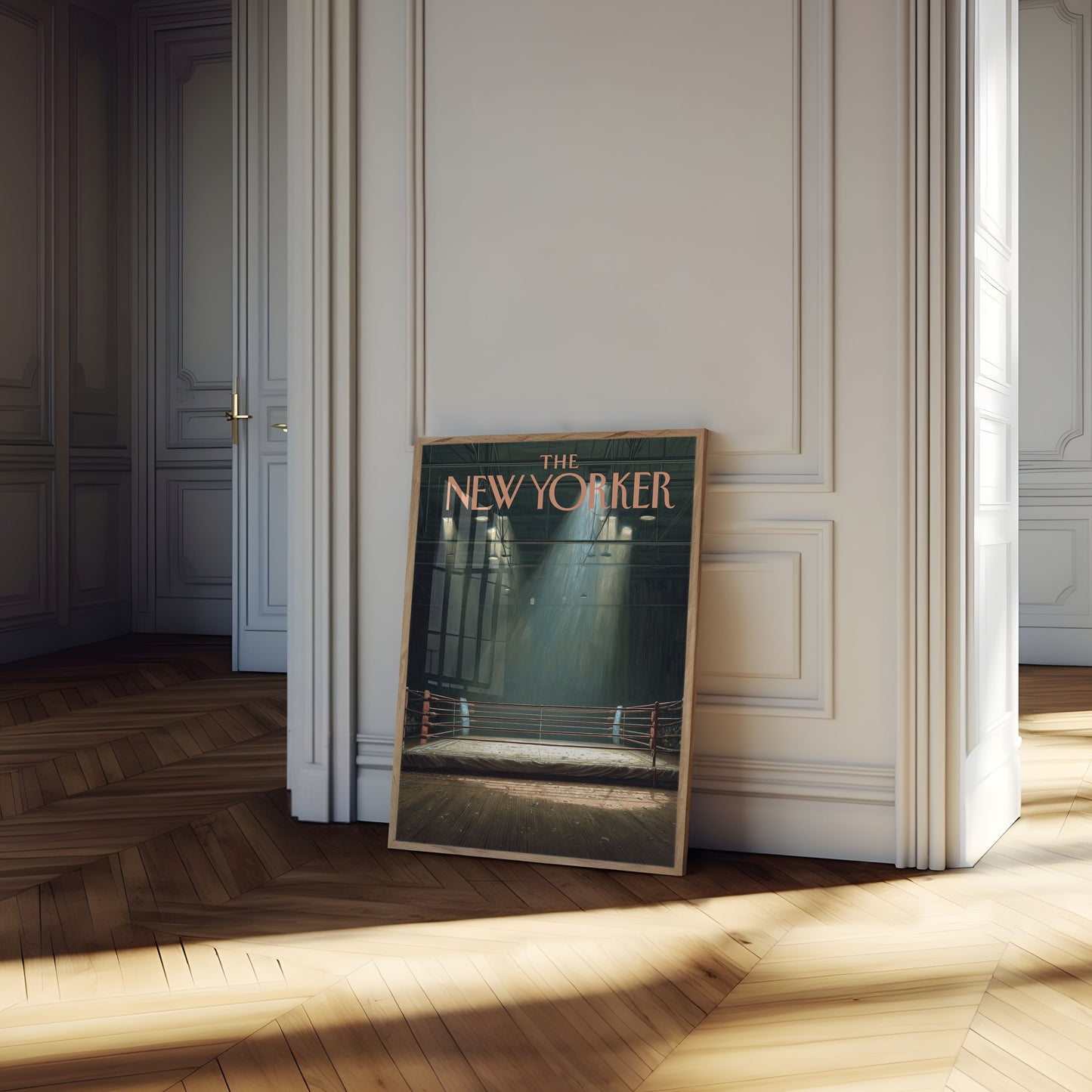 Empty Boxing Ring New Yorker Poster