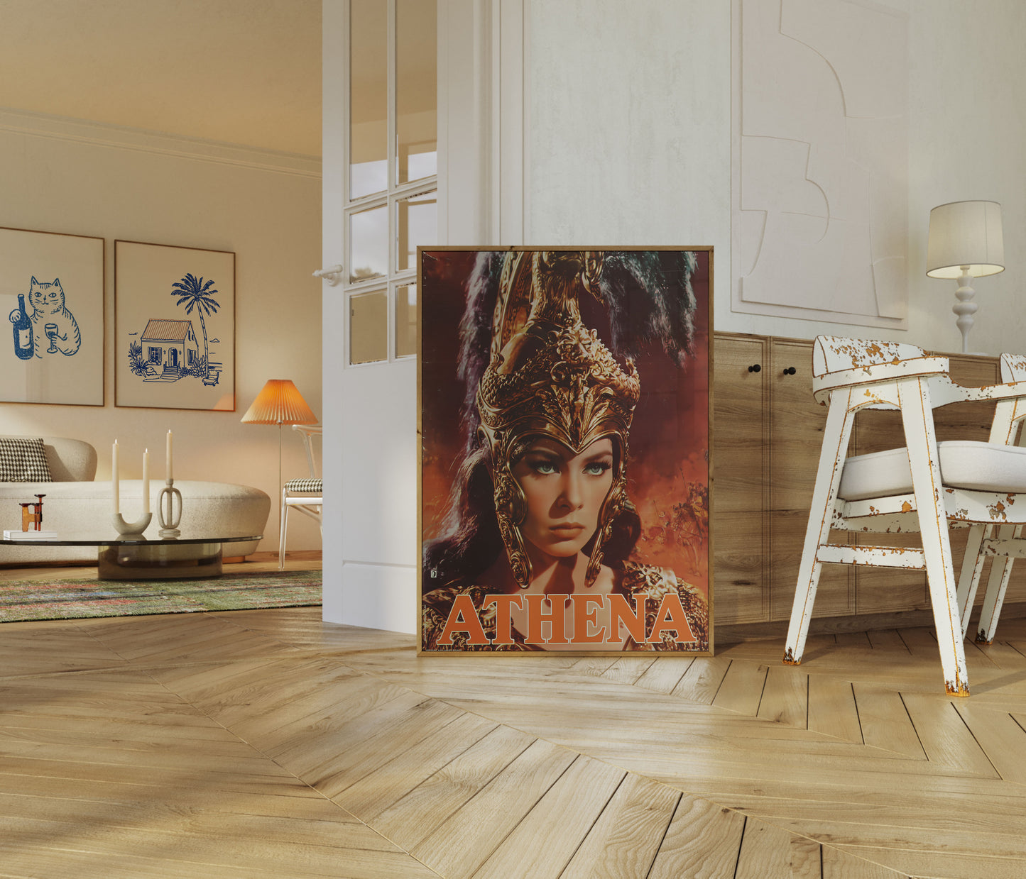 Gudinde Athene Antik Mytologi Plakat