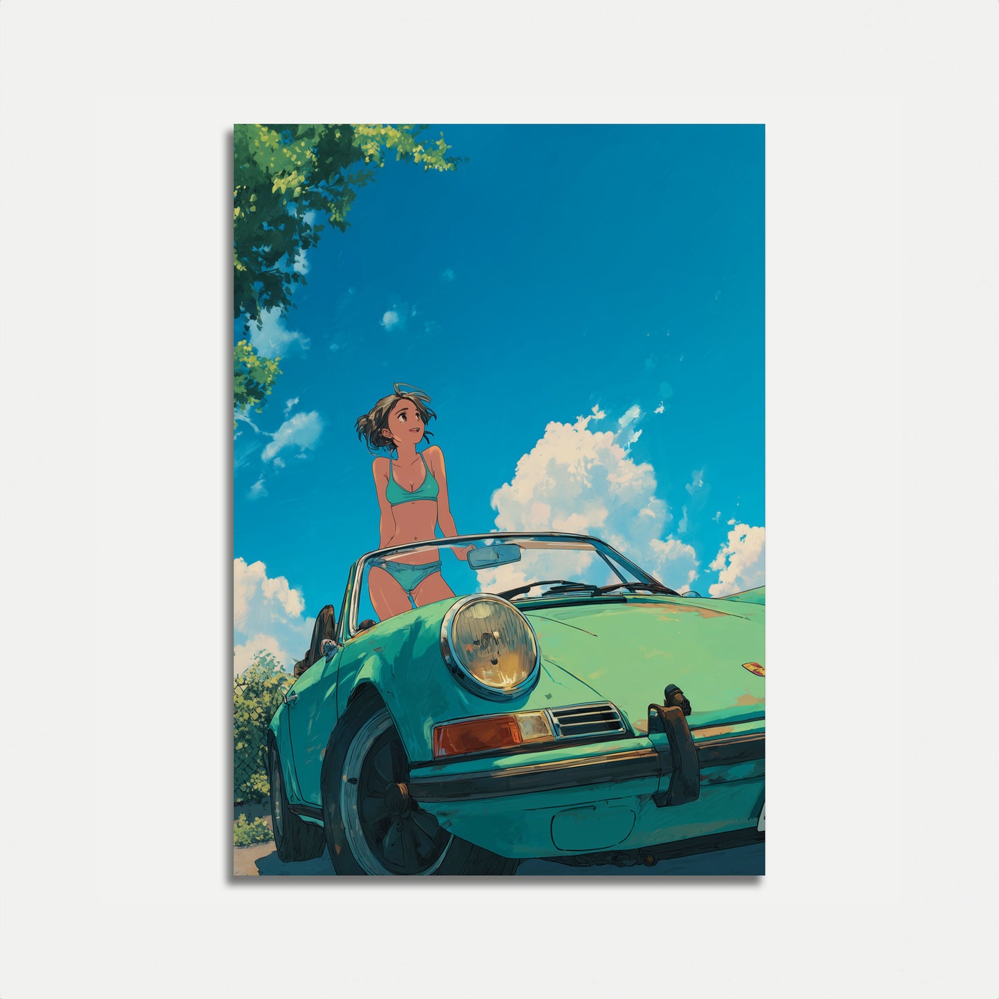 Summer Breeze Classic Porsche Poster