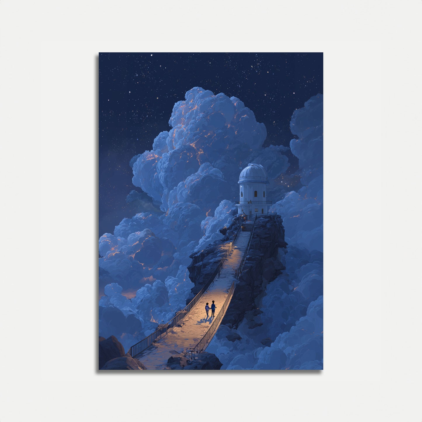 Starry Observatory Ascent Poster