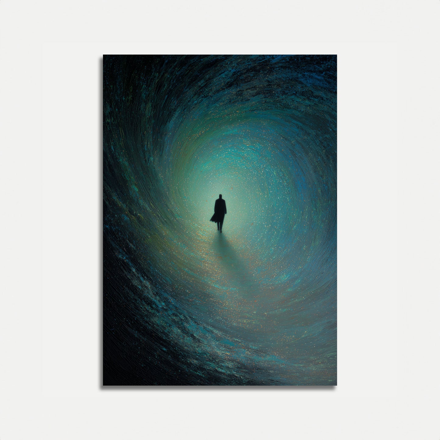 Journey Through Cosmic Tunnel Poster