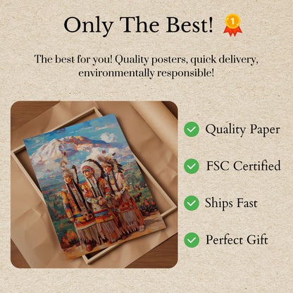 Native American Chiefs Majestic Poster