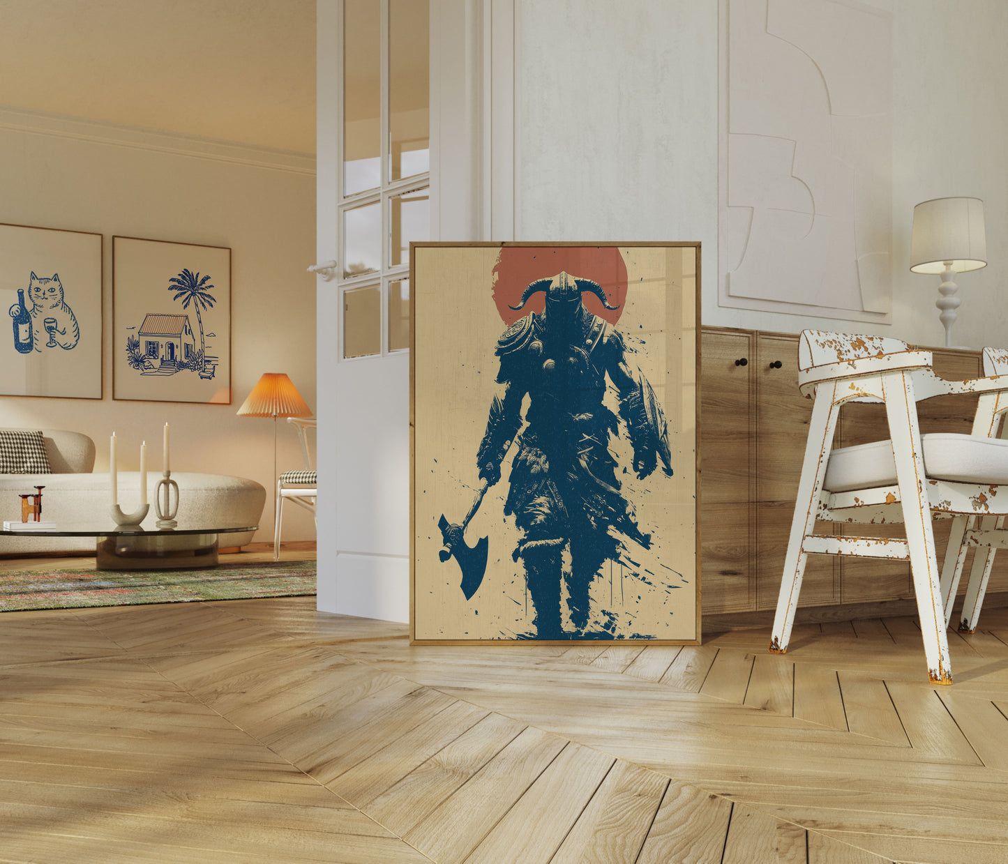 Wilder Wikinger-Krieger Poster