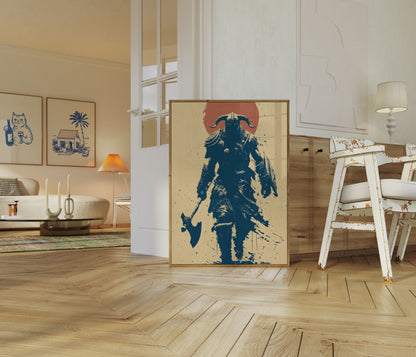 Wilder Wikinger-Krieger Poster