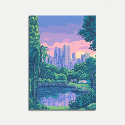 Cartel de Paisaje Urbano de la Jungla Urbana