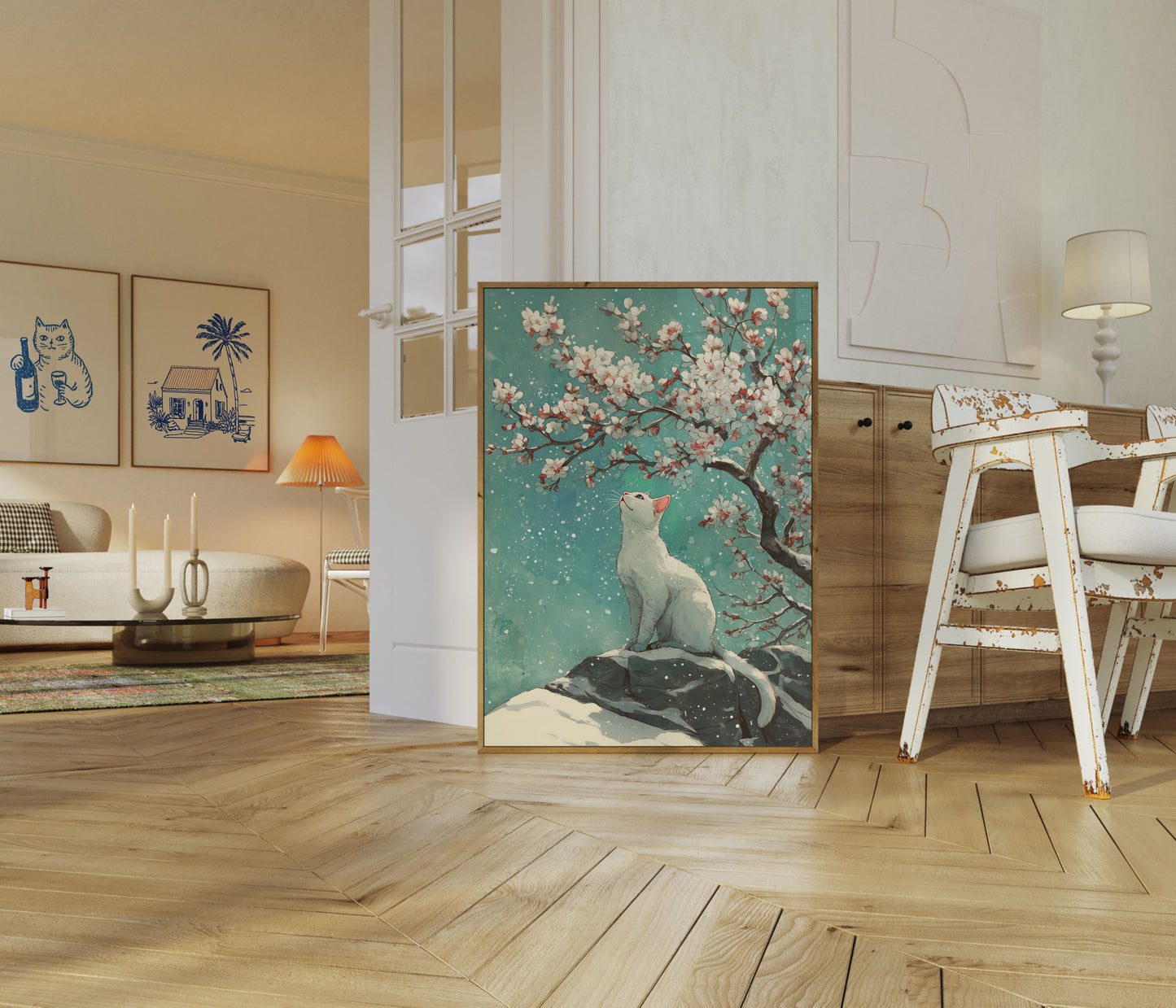 Pôster de Gato Cerejeira Sereno