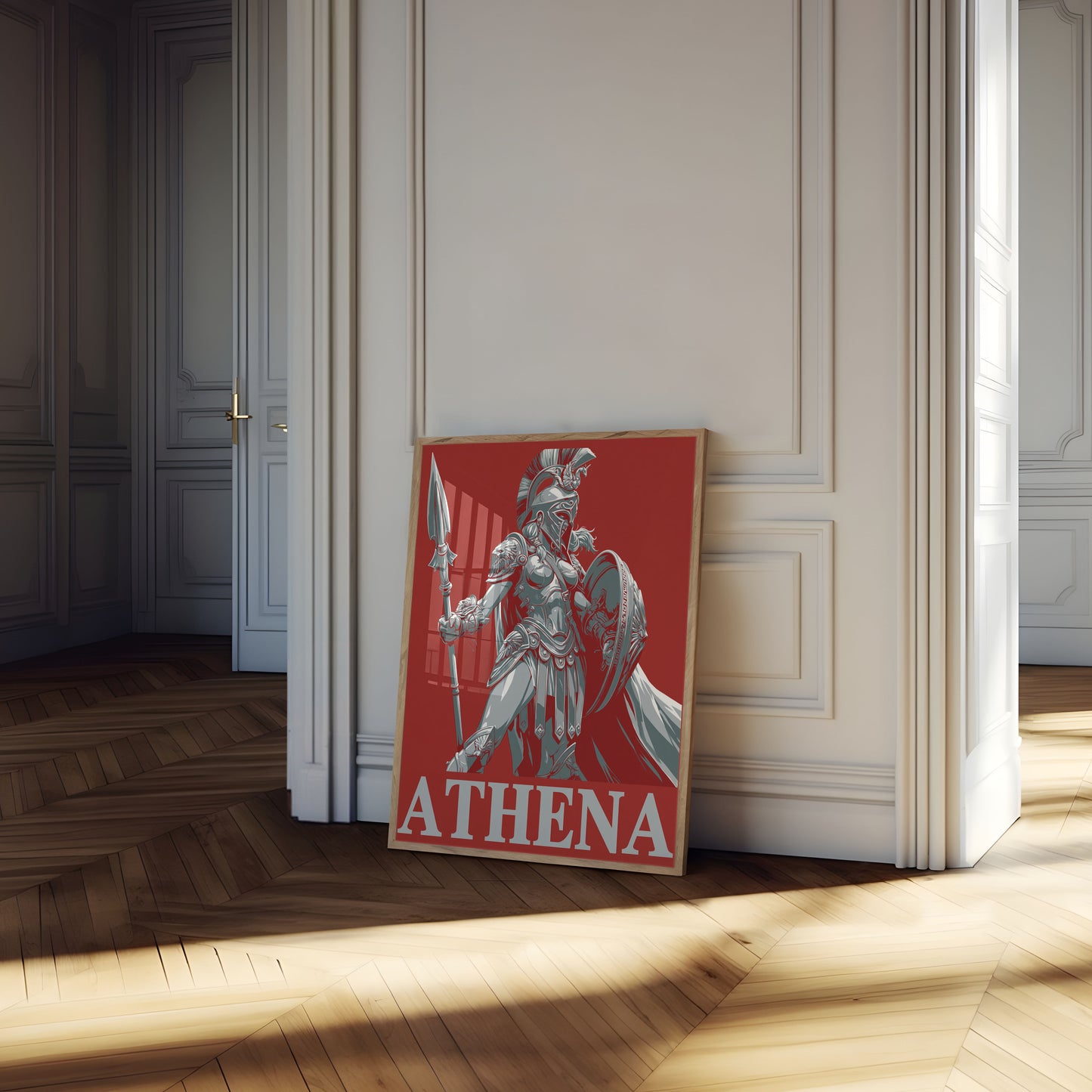 Athena Greek Goddess Warrior Poster
