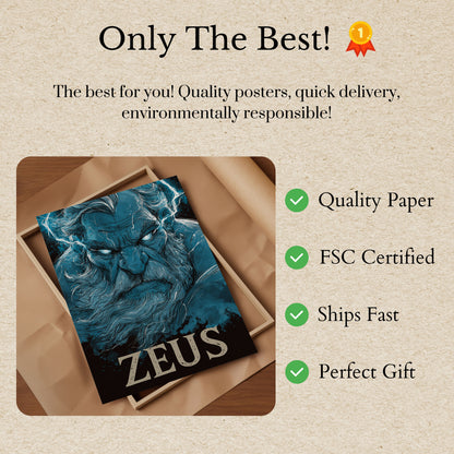 Zeus God of Thunder Poster