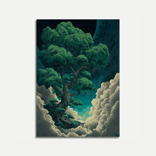 Ancient Celestial Tree Poster