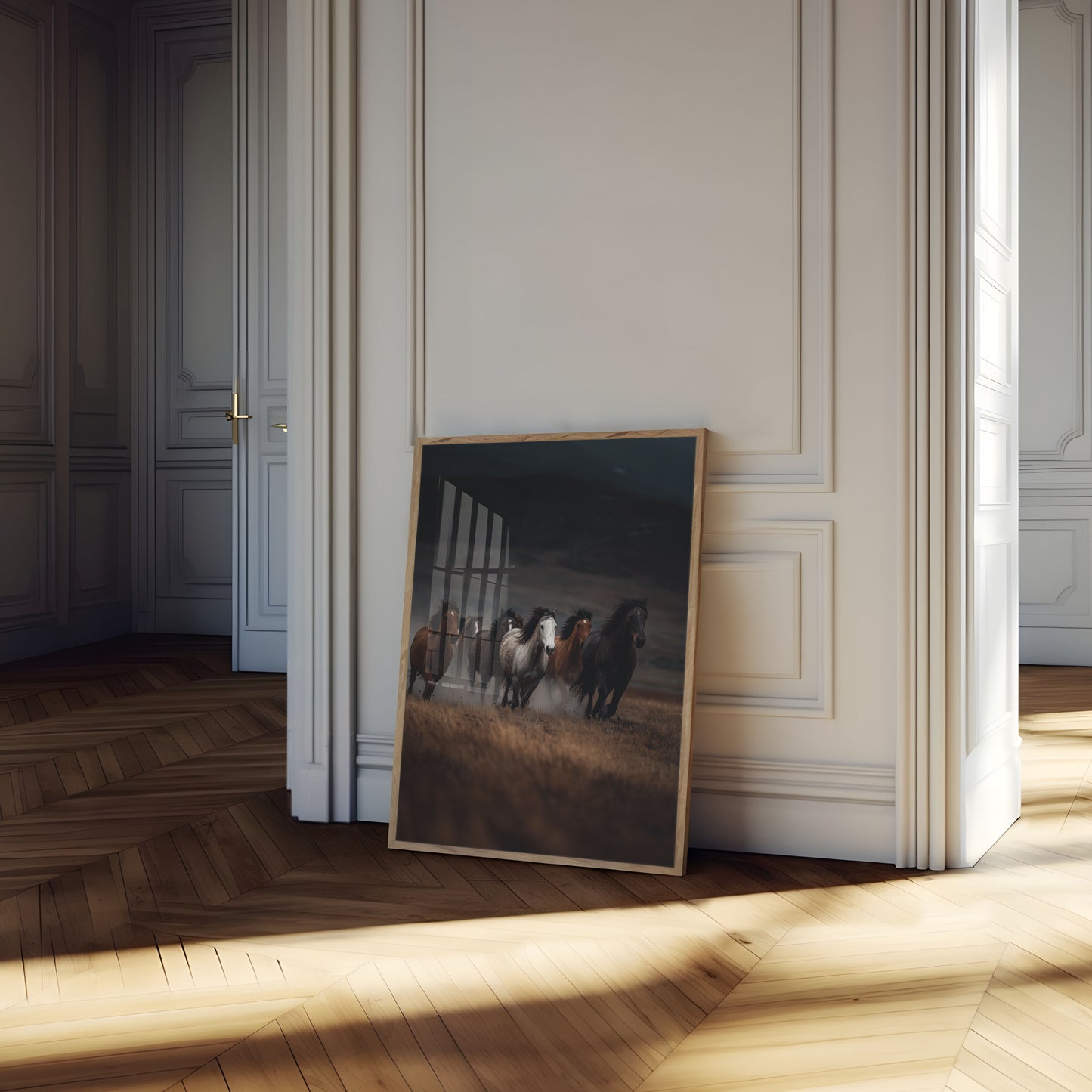 Wilde Paarden Rennend Poster