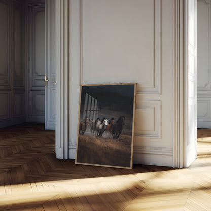 Wilde Paarden Rennend Poster