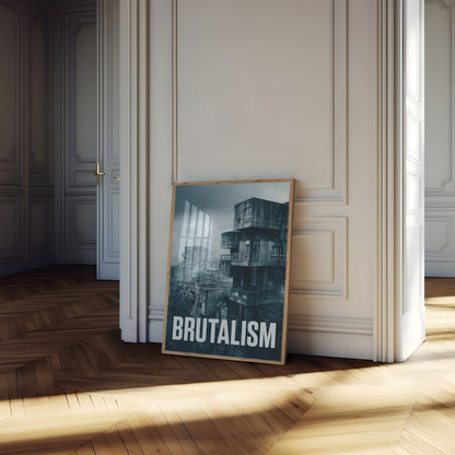 Brutalist Urban Architecture Poster