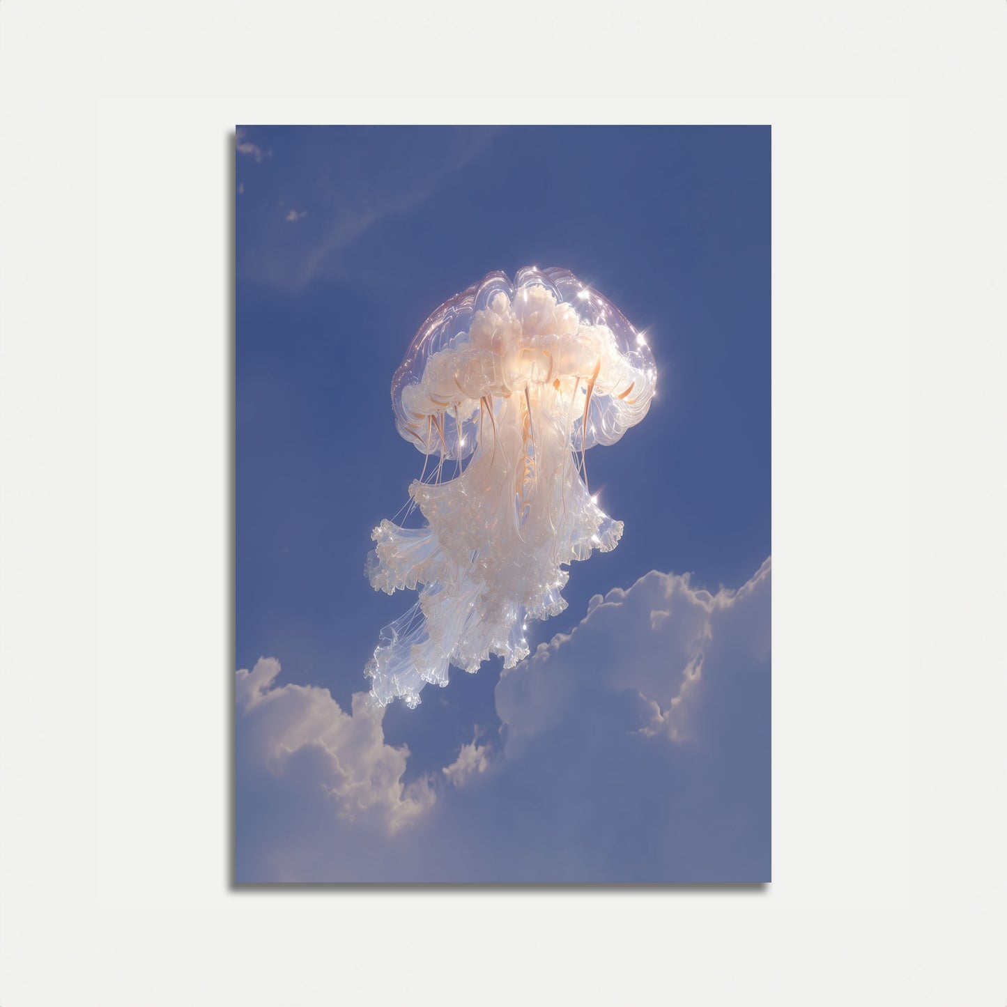 Świetlisty Plakat Oceanu Meduz