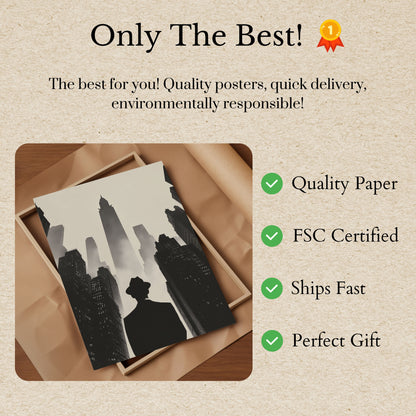 New York City Silhouette Poster