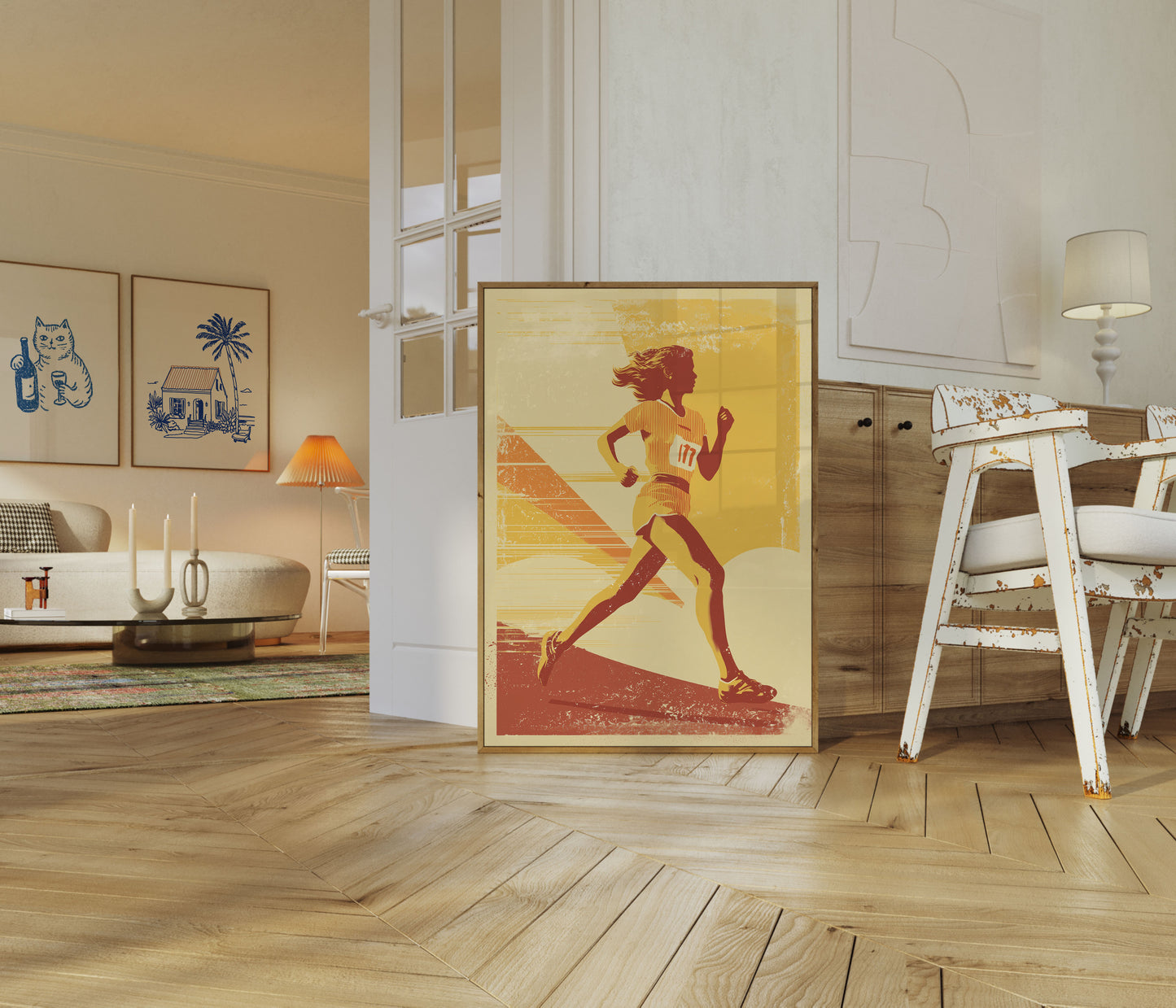 Dynamic Running Spirit Poster