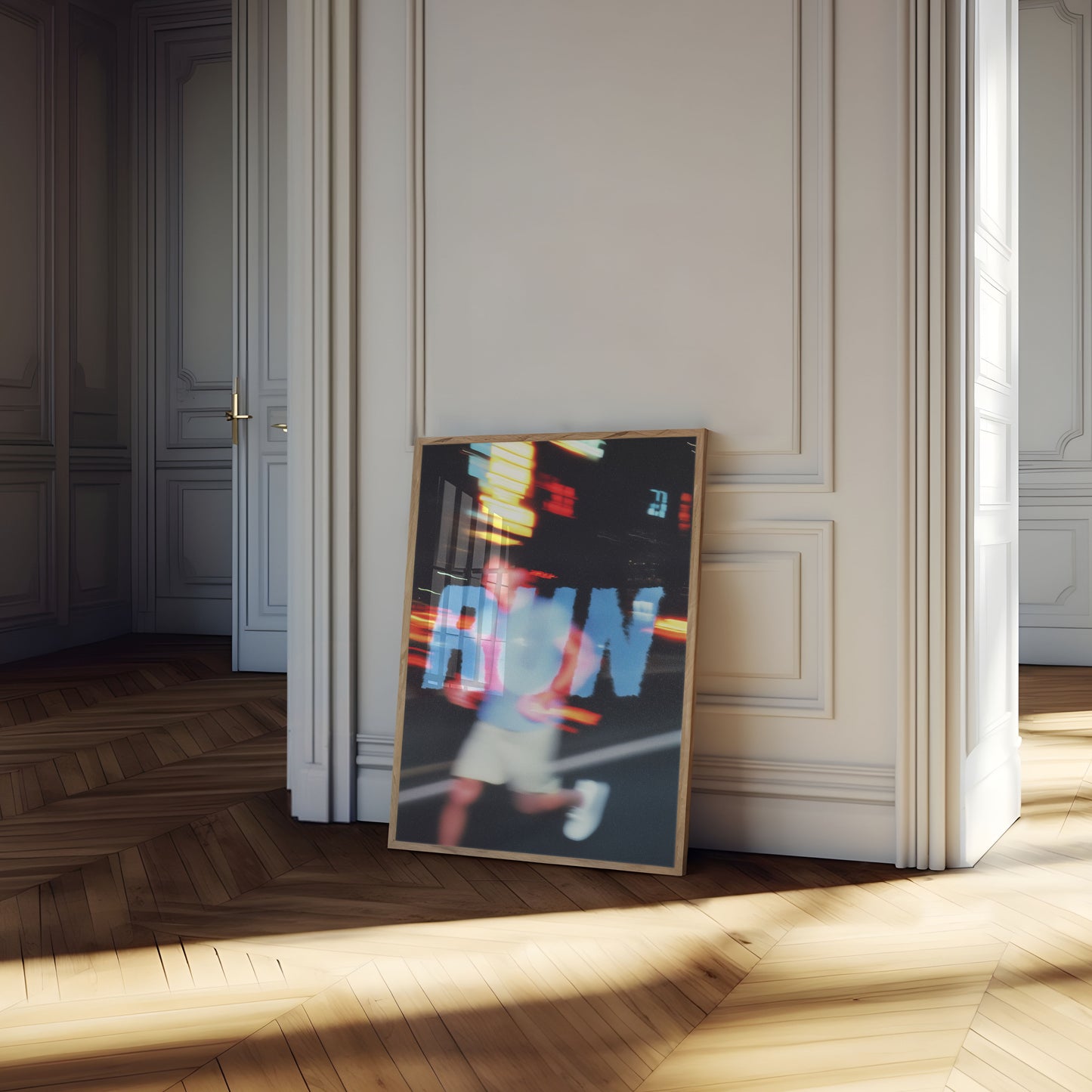 Urban Motion Blur Running Poster