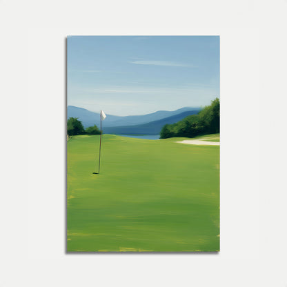 Serene Golf Course Landscape Poster