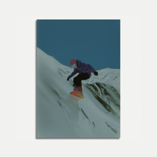 Snowboarding Mountain Rush Poster
