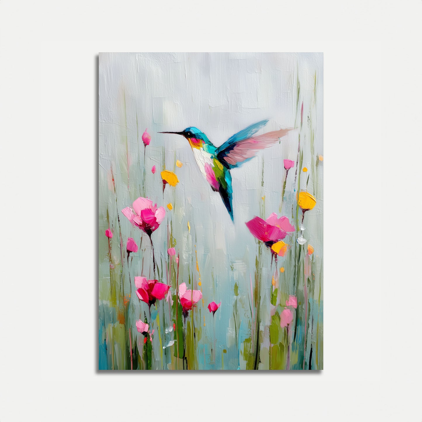Dansende Kolibrie Tuin Poster