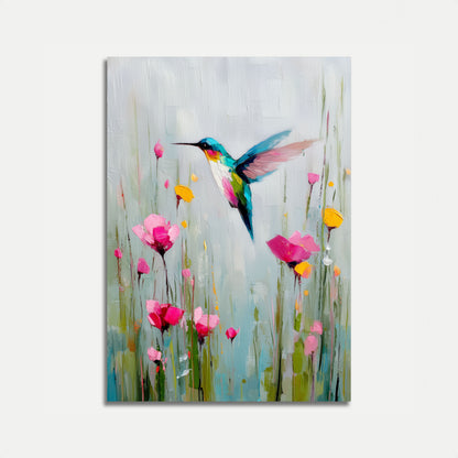 Dansende Kolibrie Tuin Poster