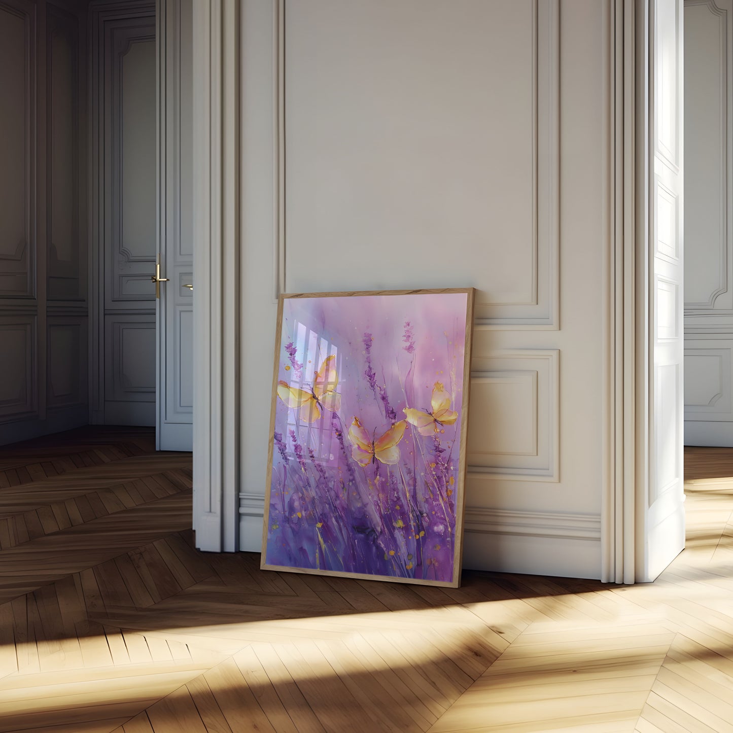 Lavendel Sommerfugl Dans Plakat