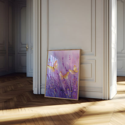 Lavendel Sommerfugl Dans Plakat