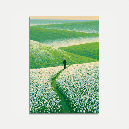Ensom Rejse Gennem Vildblomster Plakat