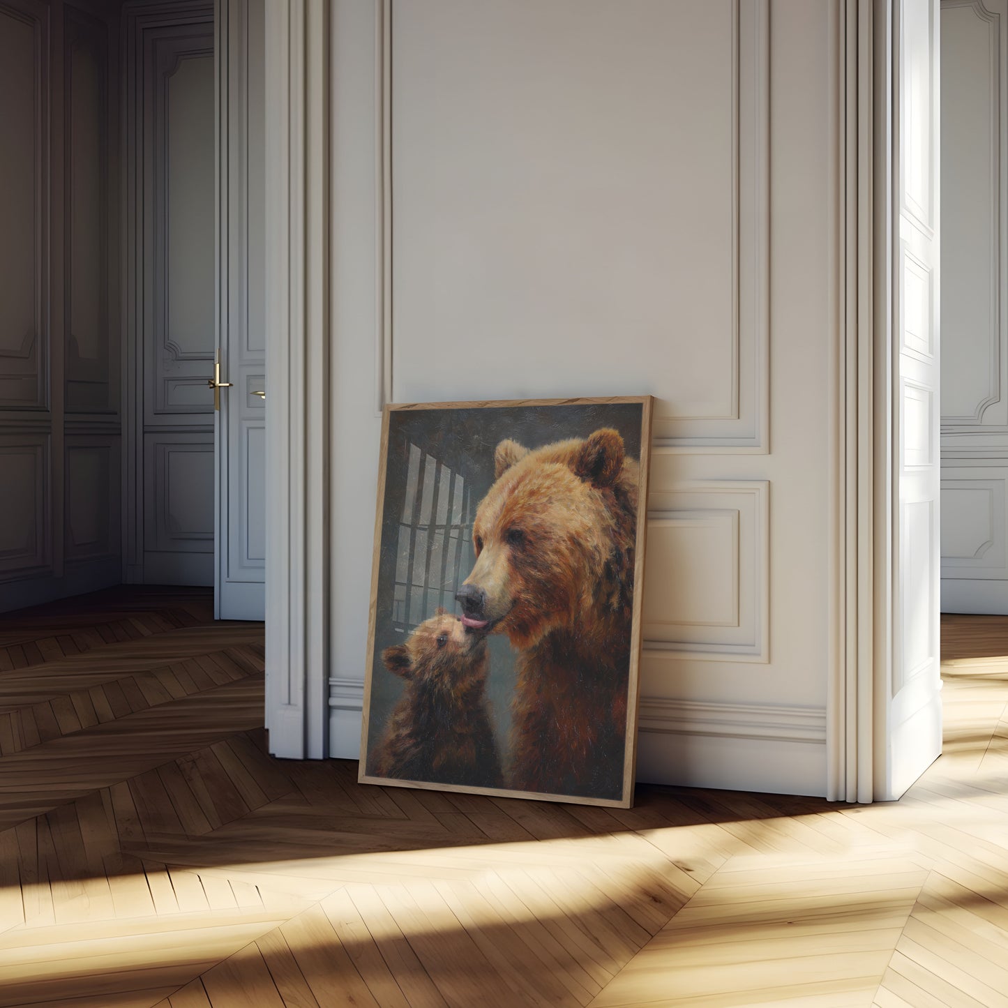 Mother Bear and Cub Poster