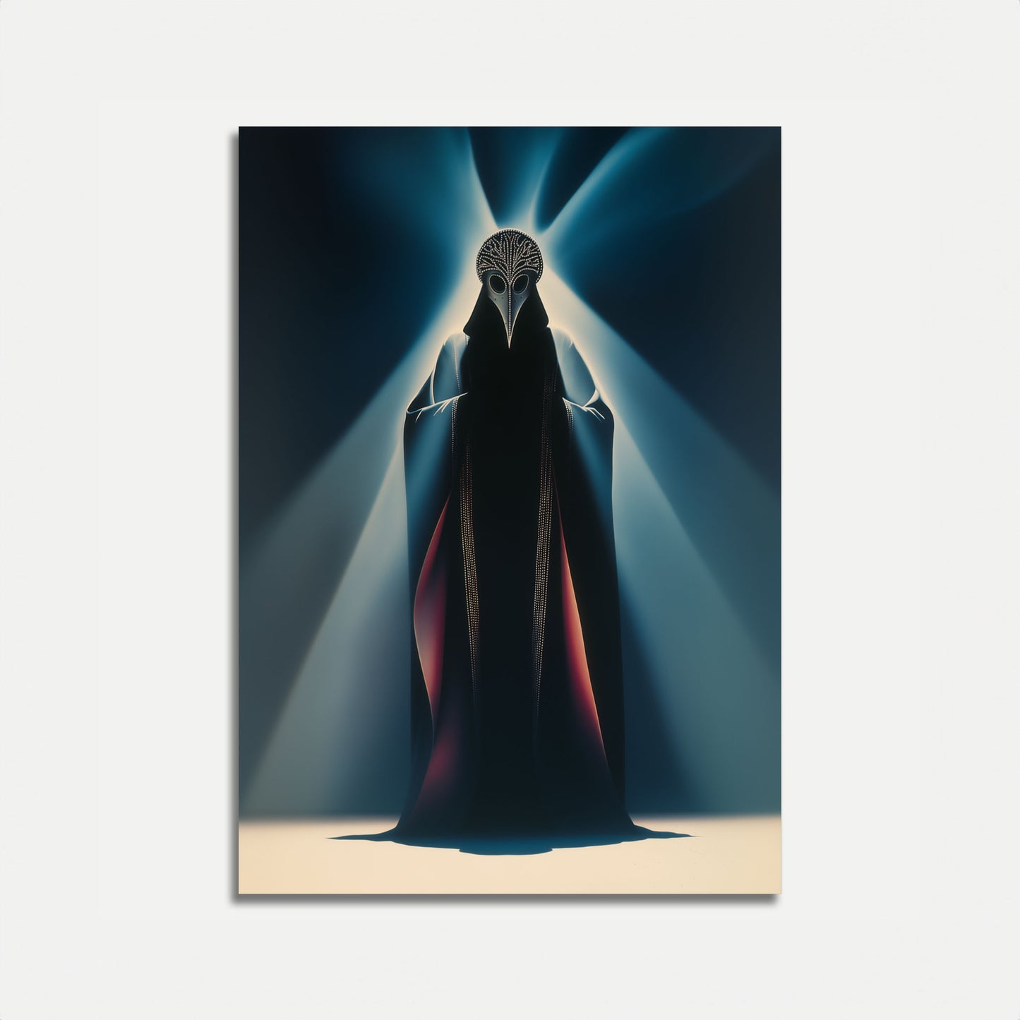 Mysterious Bird Plague Doctor Poster