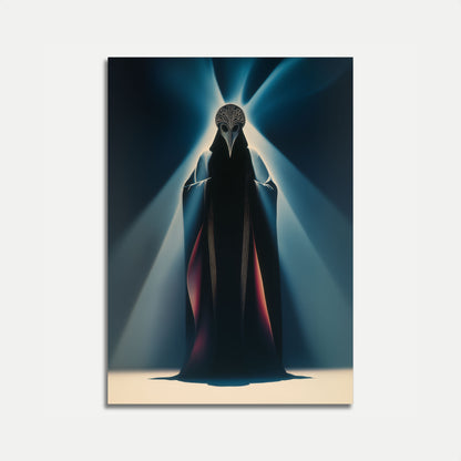 Mysterious Bird Plague Doctor Poster