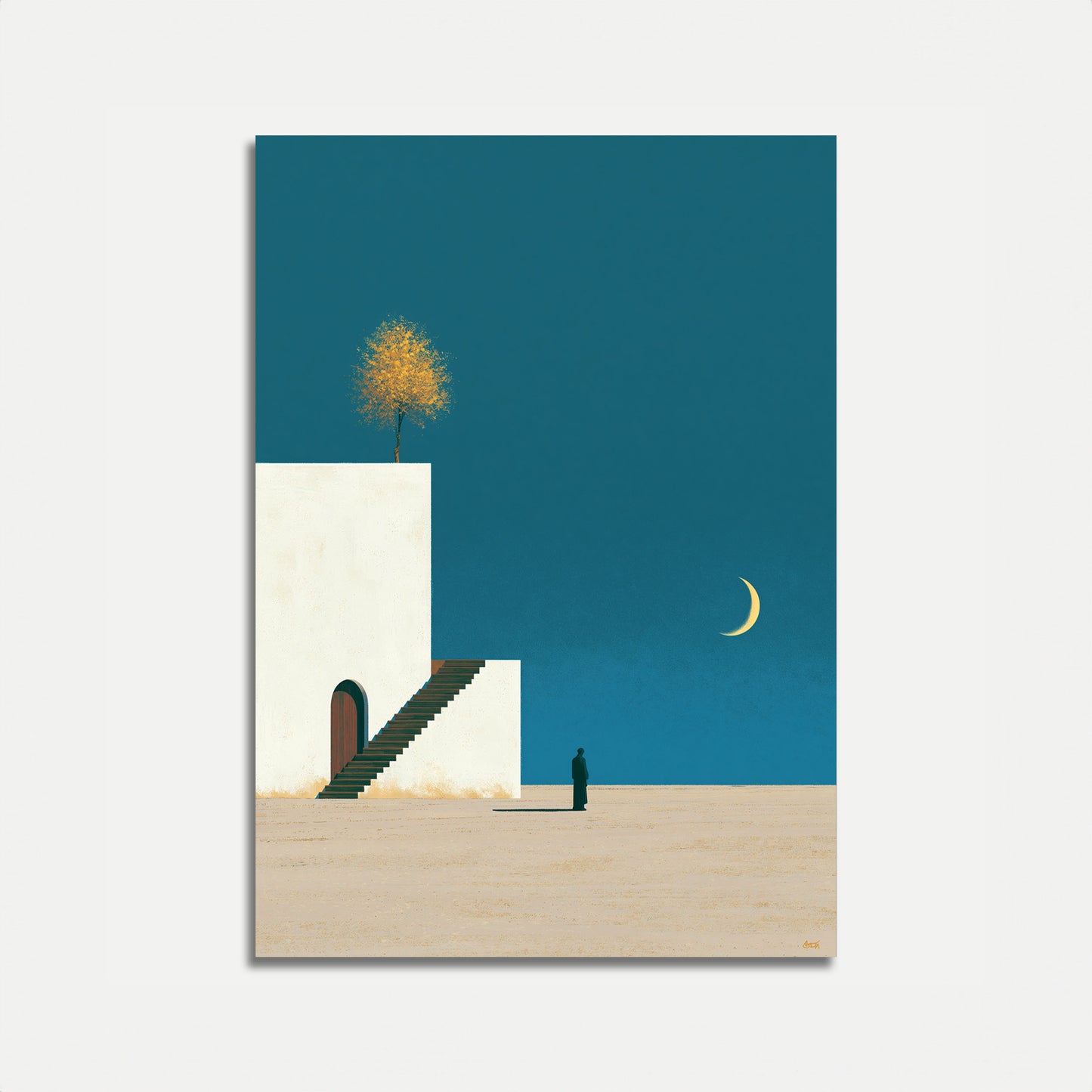 Solitude Under the Moon Poster
