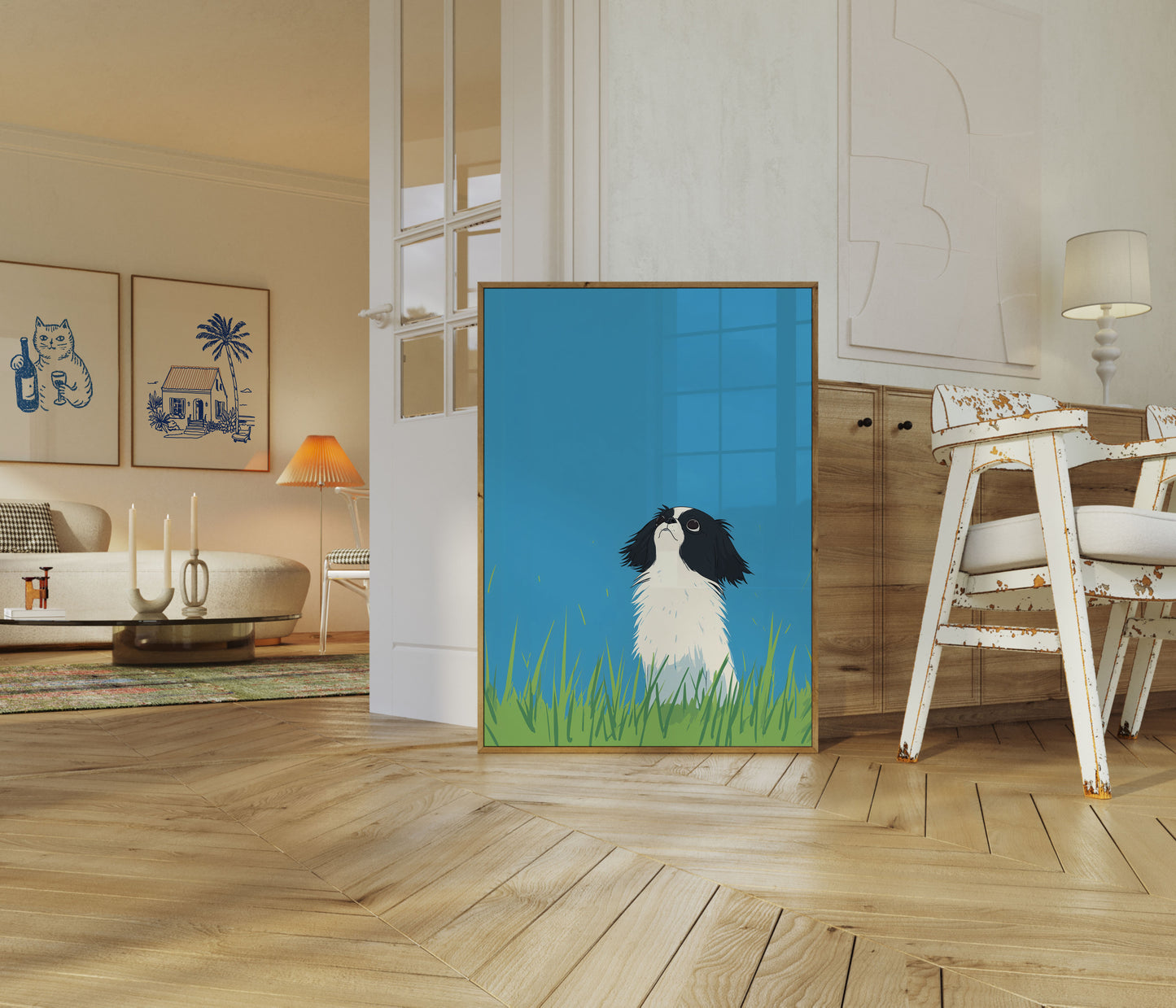 Adorable Japanese Chin Dog Poster