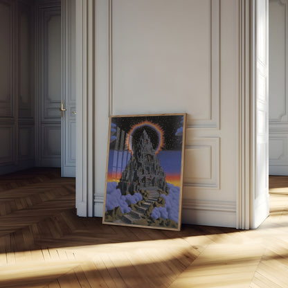 Celestial City in the Stars Poster