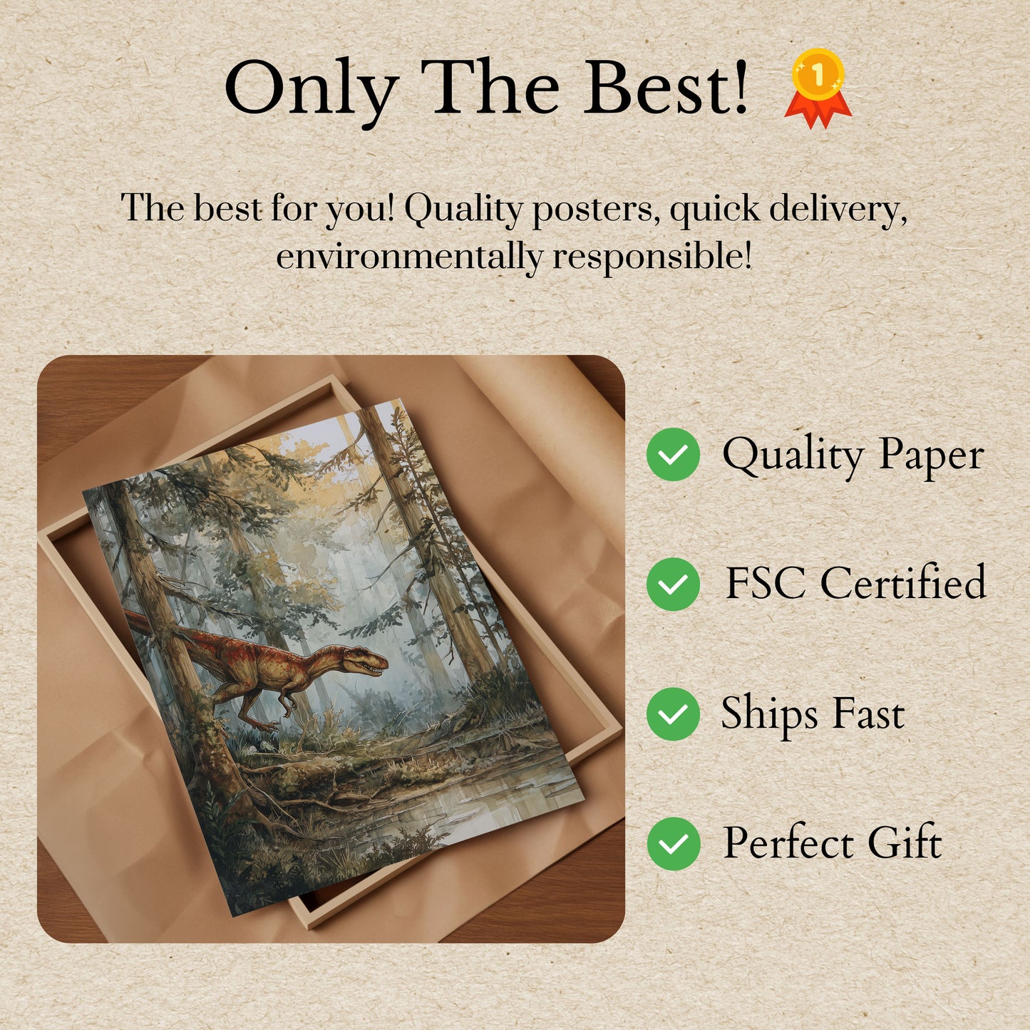 Ancient Forest Predator Poster