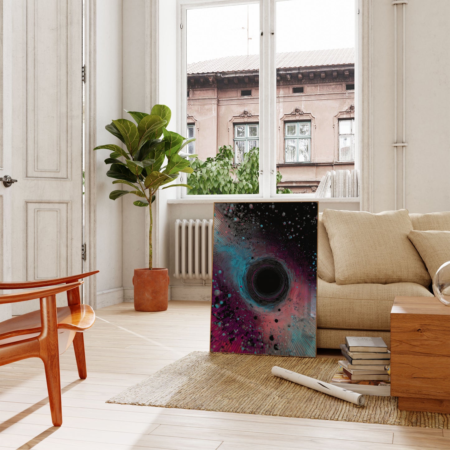Cosmic Black Hole Vortex Poster
