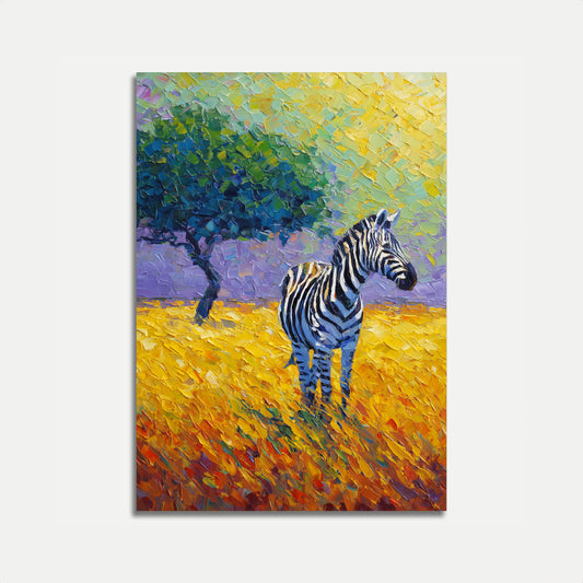 Vibrant Zebra Safari Dreams Poster