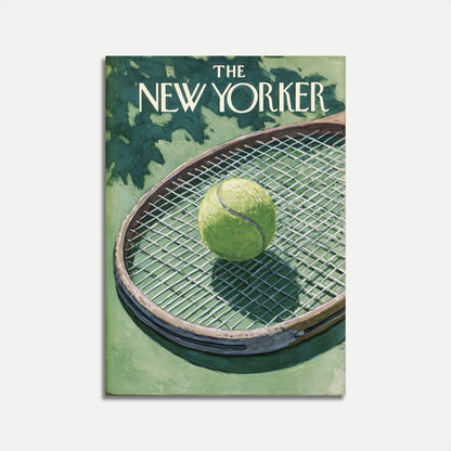 Tennis Racket and Ball Poster