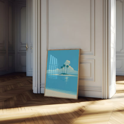 Tropical Island Paradise Poster