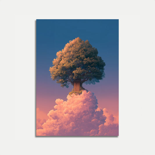 Celestial Tree House Poster