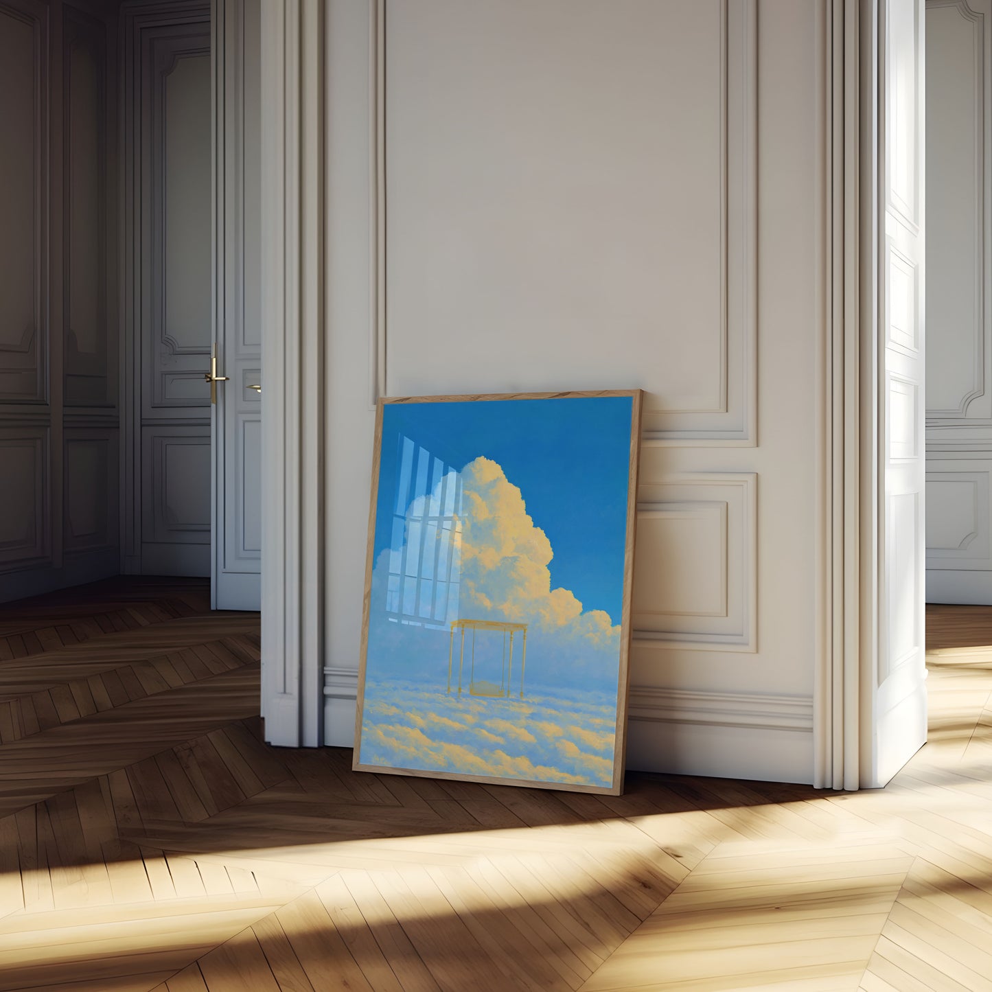 Poster "Golden Gateway in the Clouds"