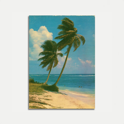 Tropischer Palmenstrand-Paradies-Poster