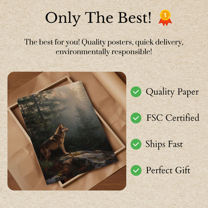 Guardian of the Misty Forest Poster