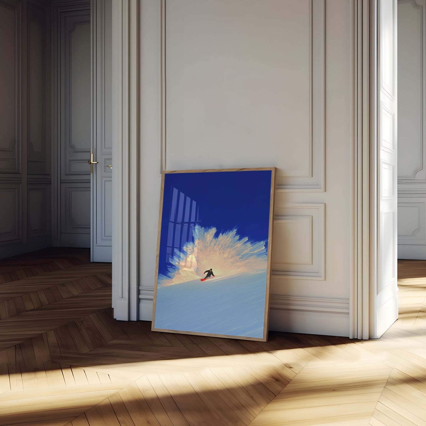 Explosive Ski Powder Moment Poster