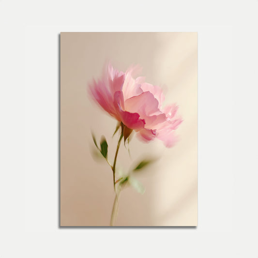 Affiche Fleur d'Œillet Rose Délicat