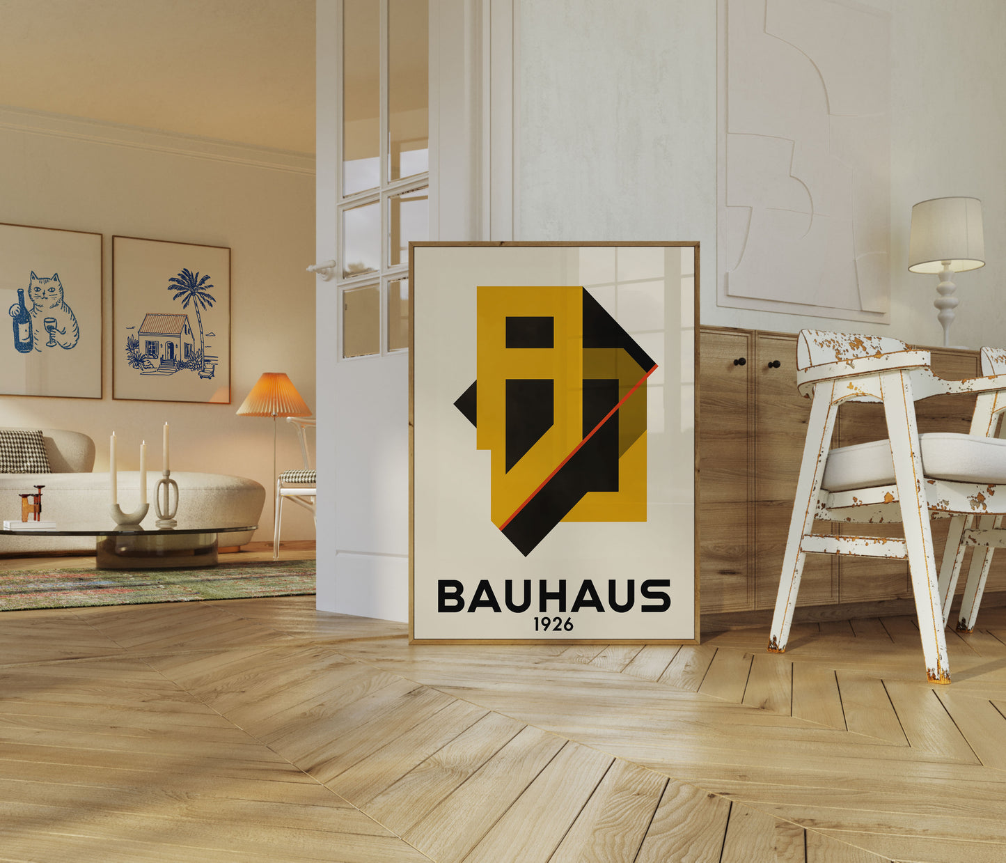 Bauhaus 1926 Geometric Design Poster