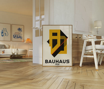 Bauhaus 1926 Geometric Design Poster