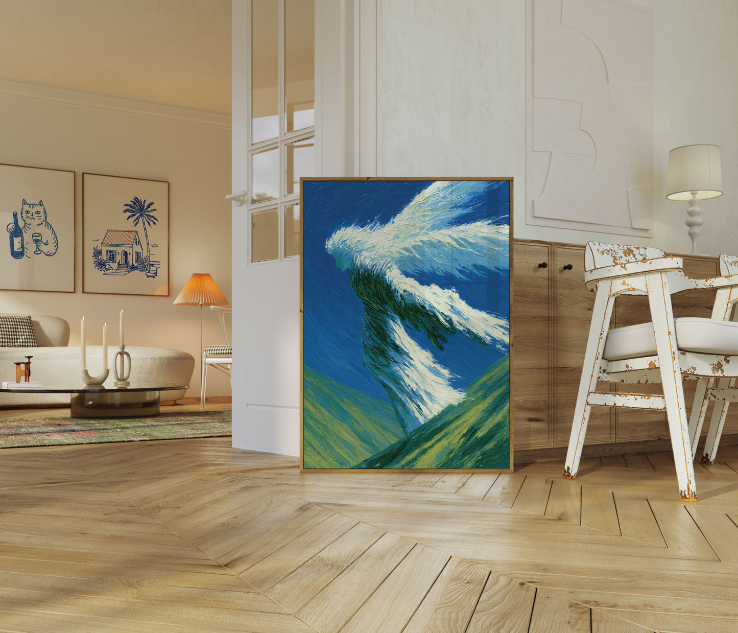 Majestätische Bergspitzen-Poster